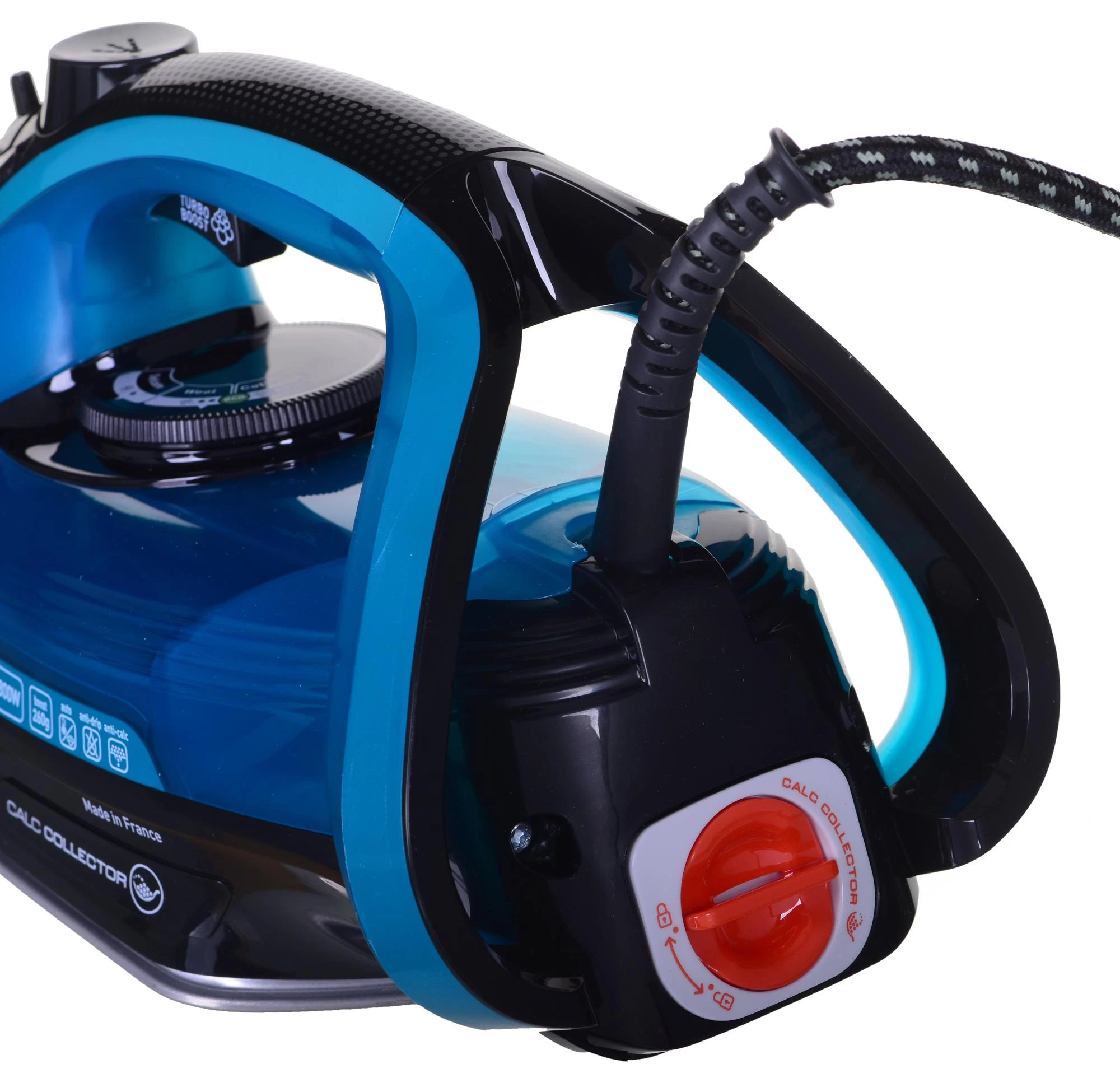 TEFAL | FV6832E0 | Garų lygintuvas | 2800 W | Vanduo tank capacity 270 ml | Continuous steam 50 g/min | Steam boost performance 260 g/min | Juodas/Mėlyna
