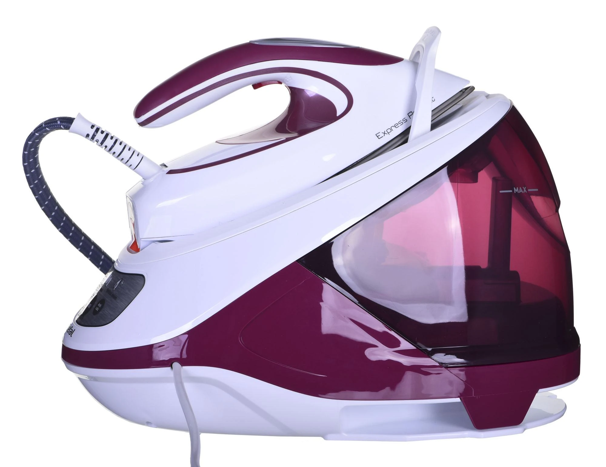 Tefal Express Protect SV9201E0 steam ironing station 2800 W 1.8 L Durilium AirGlide Autoclean soleplate Violetinė, Baltas