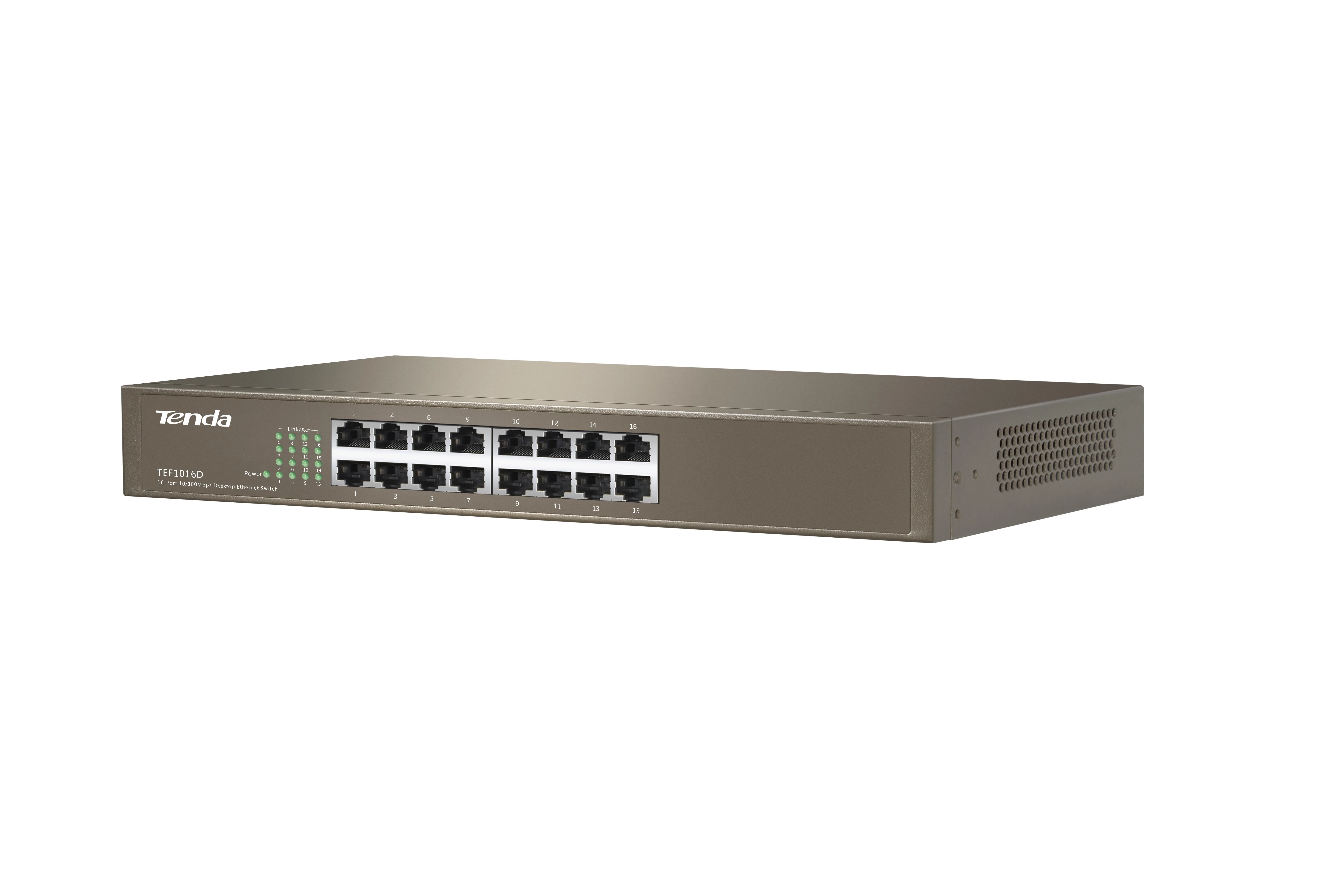 Šakotuvas Tenda TEF1016D 16 X 10/100Mbps jungiklis