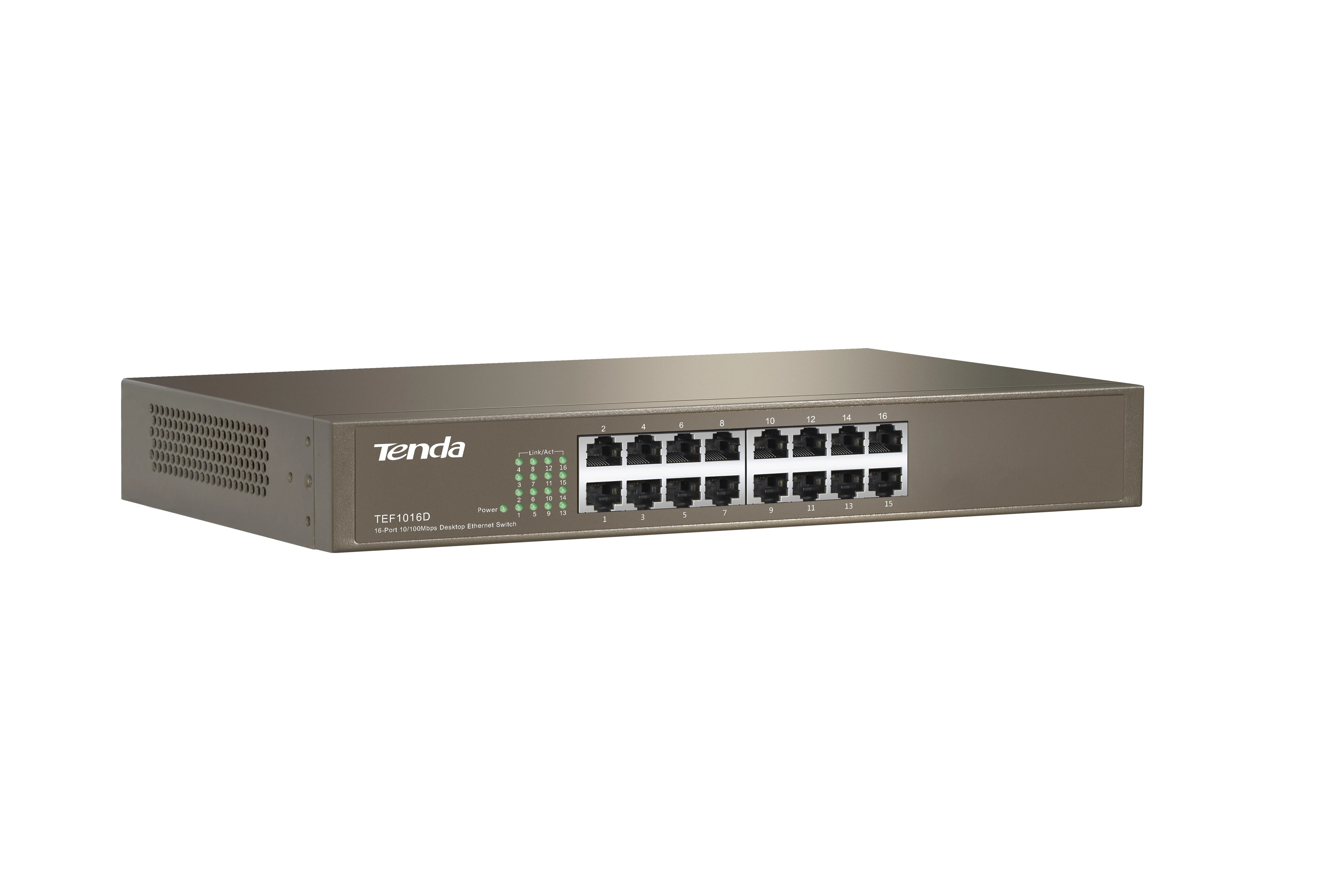 Šakotuvas Tenda TEF1016D 16 X 10/100Mbps jungiklis