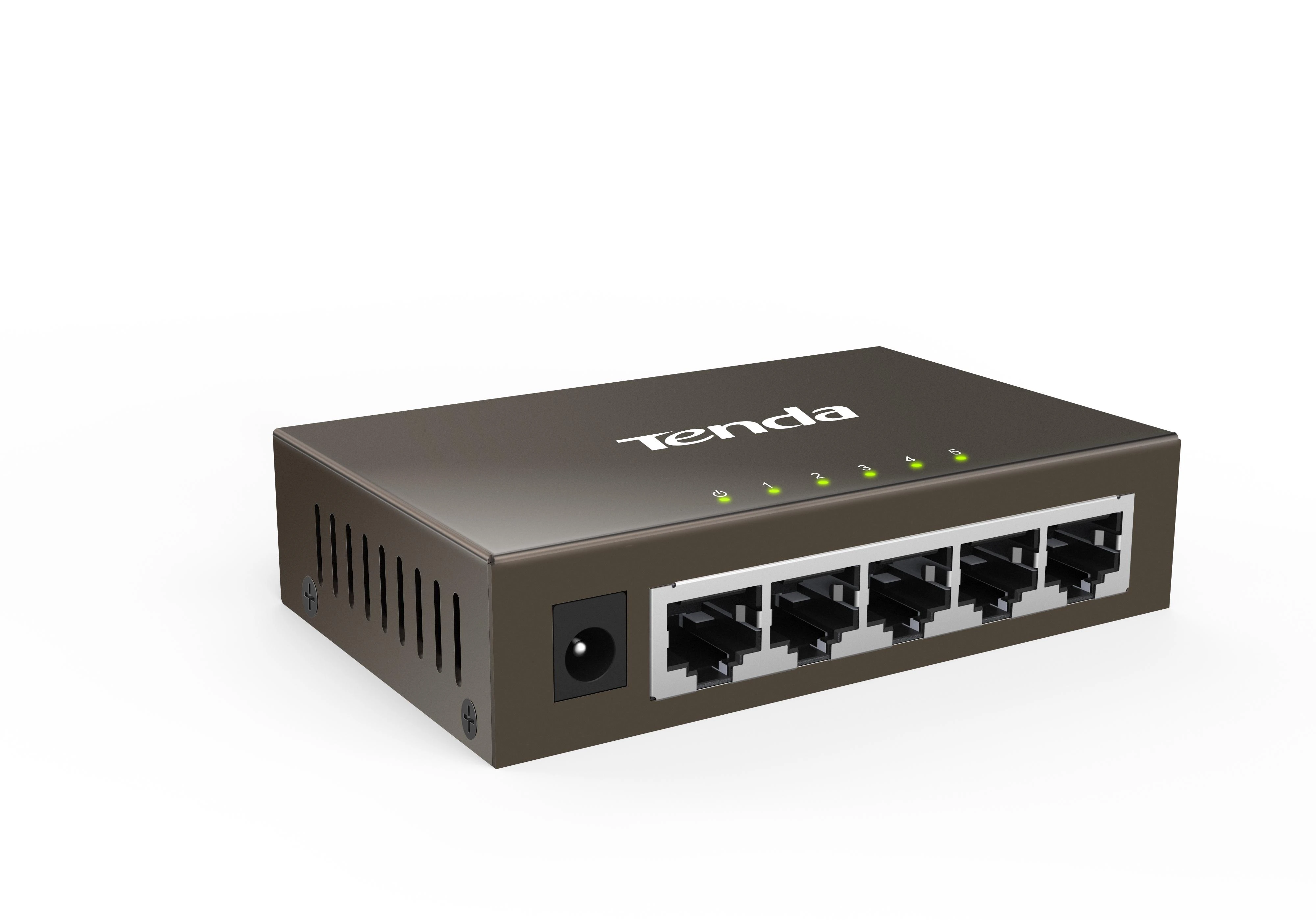 Šakotuvas Tenda TEG1005D tinklo jungiklis Nevaldomas Gigabit Ethernet (10/100/1000) Pilkas