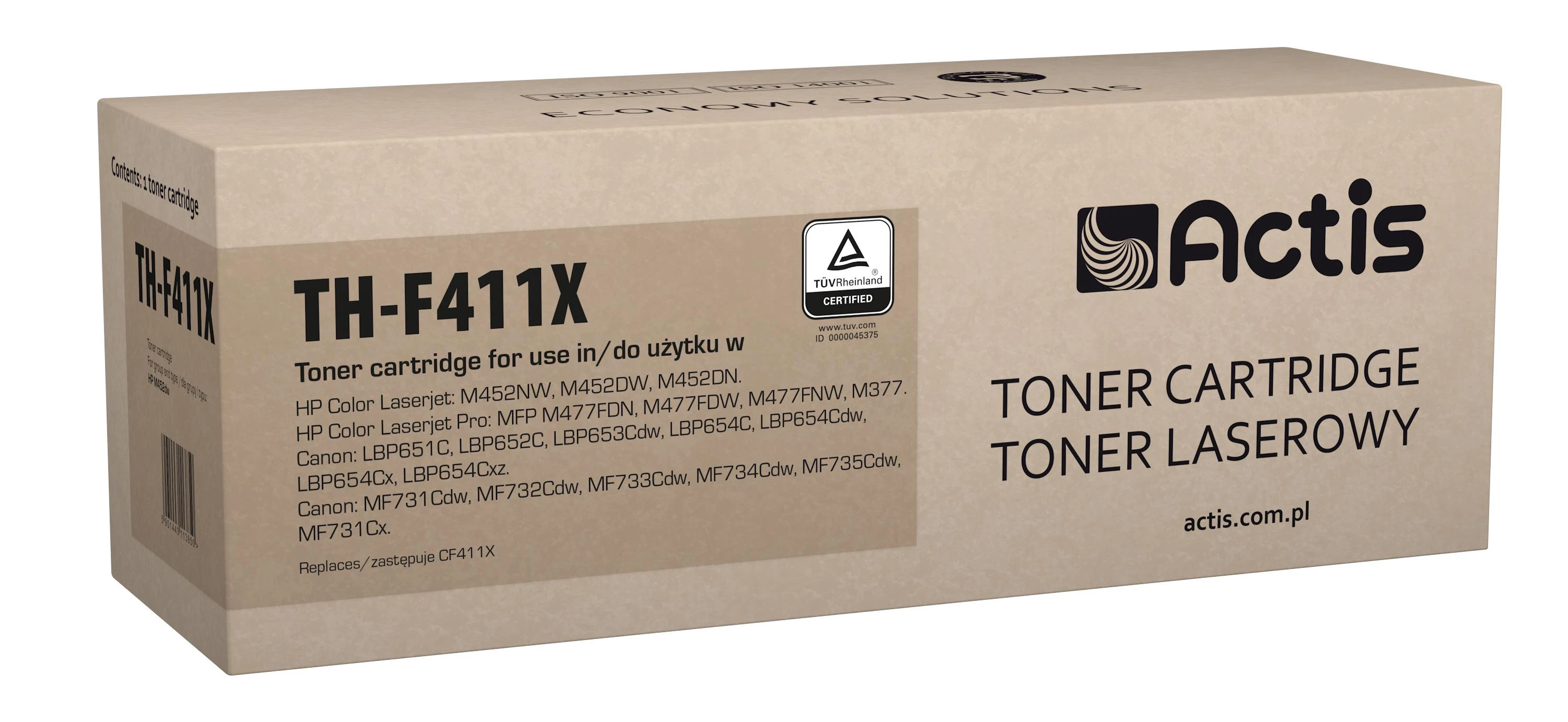 Tonerio Kasetė - Actis TH-F411X (Pakaitalas HP 410X; 5000 Puslapių; Mėlynas)