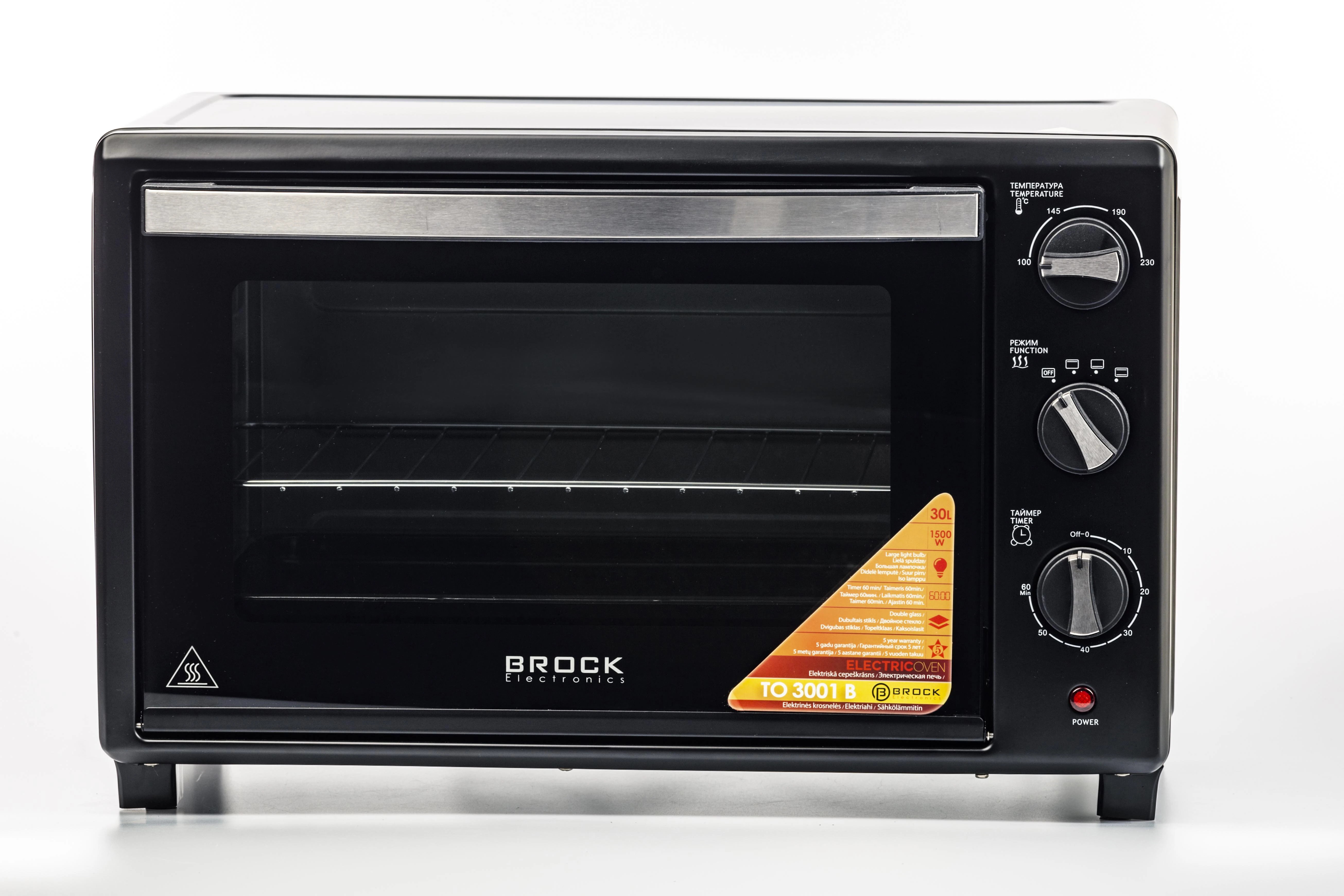 Elektrinė krosnelė KROSNELĖ EL BROCK TO 3001 B 30L 1500W