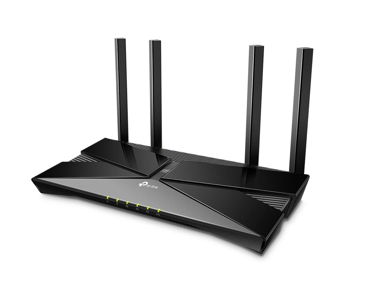 TP-LINK Archer AX20 belaidis maršrutizatorius Dviguba juosta (2,4 GHz / 5 GHz) Gigabitinis eternetas Juoda