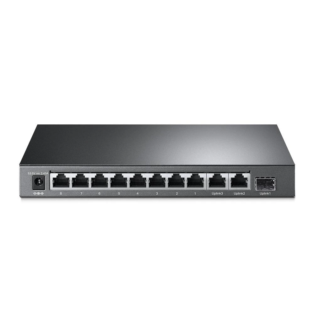 Šakotuvas TP-LINK | 10 prievadų Gigabit Easy Smart Switch su 8 prievadų PoE+ | TL-SG1210MP | Nevaldomas | Darbalaukis | Maitinimo tipas Išorinis | 60 mėn.