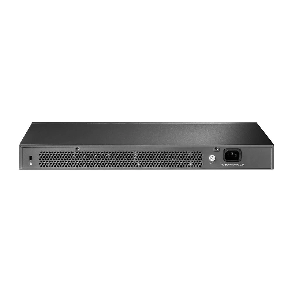 Šakotuvas TP-LINK | 24 prievadų 10/100/1000 Mbps stalinio kompiuterio tinklo jungiklis | SG3428X | Tvarkoma L2+ | Montuojamas ant stovo | SFP+ jungtys kiekis 4 | Maitinimo tipas Išorinis