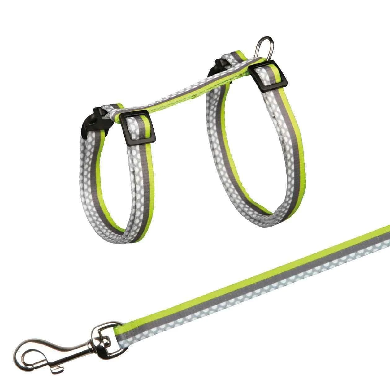 TRIXIE Freshline Spot Kačių petnešos su pavadėliu, 27-45 cm-10 mm, 1.20 m