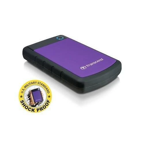 Išorinis kietasis diskas Transcend 25H3P 2.5'' 1TB USB3, Triguba smūgių slopinimo sistema