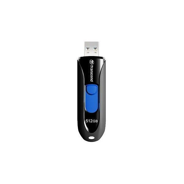 TRANSCEND 512GB USB 3.1 USB atmintinė be dangtelio Juoda