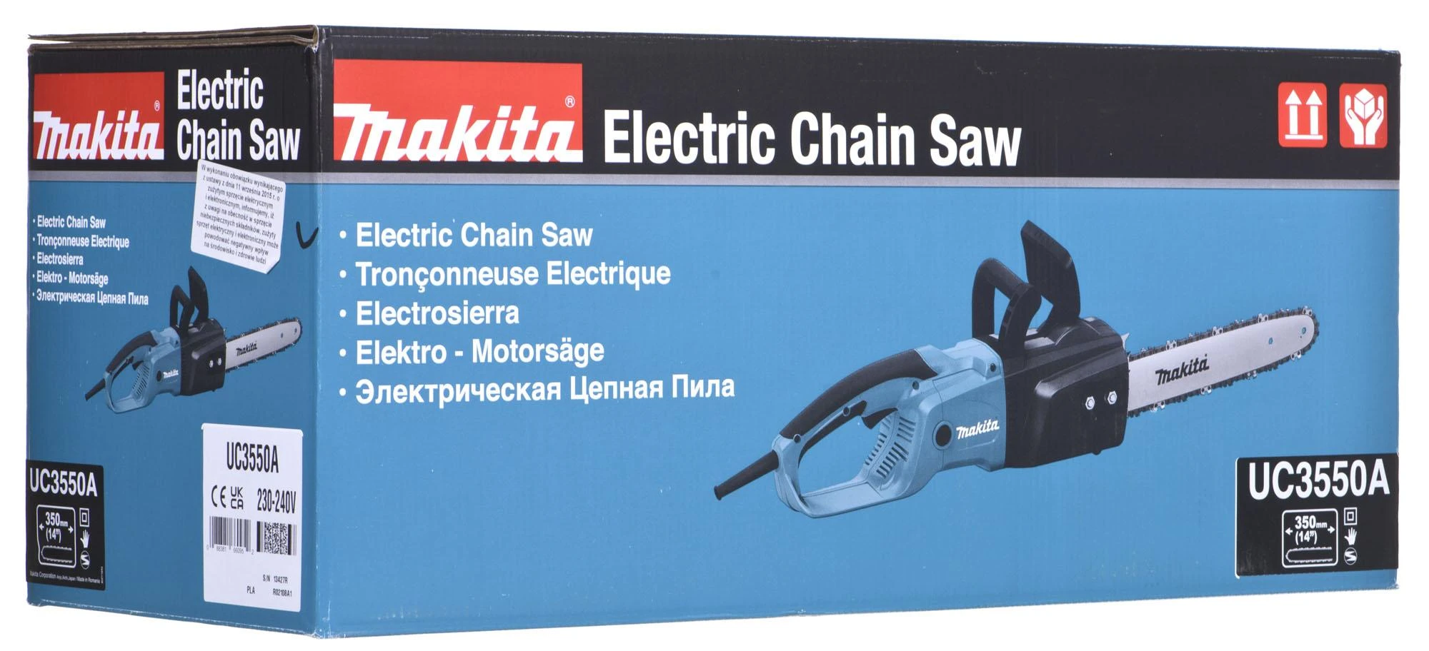 Grandininis pjūklas Makita UC3550A; 2,0 kW; 35 cm elektrinis