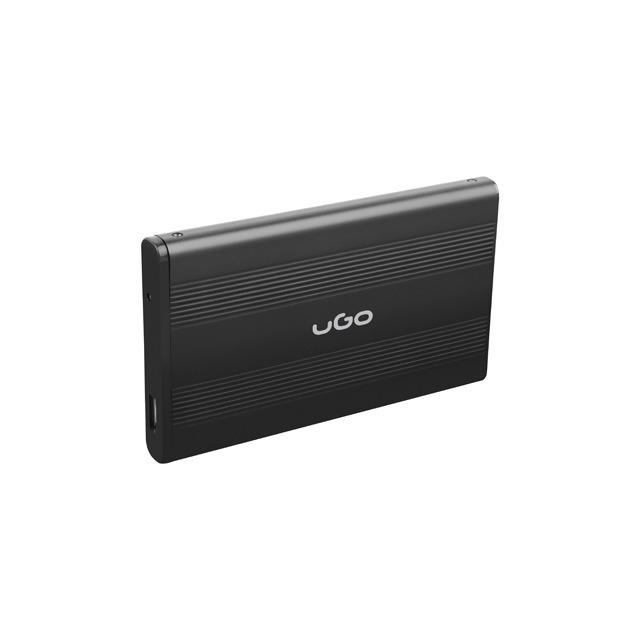 NATEC UKZ-1003 UGO HDD/SSD enclosure for 2.5" SATA - USB2 Aluminum juodas