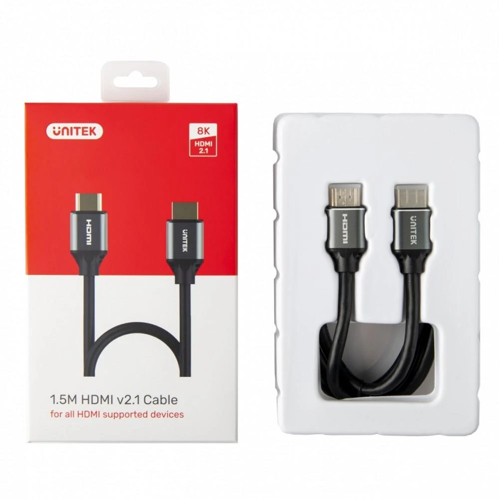UNITEK C138w kabelis HDMI 2.1 8K 4K120Hz UHD 3m