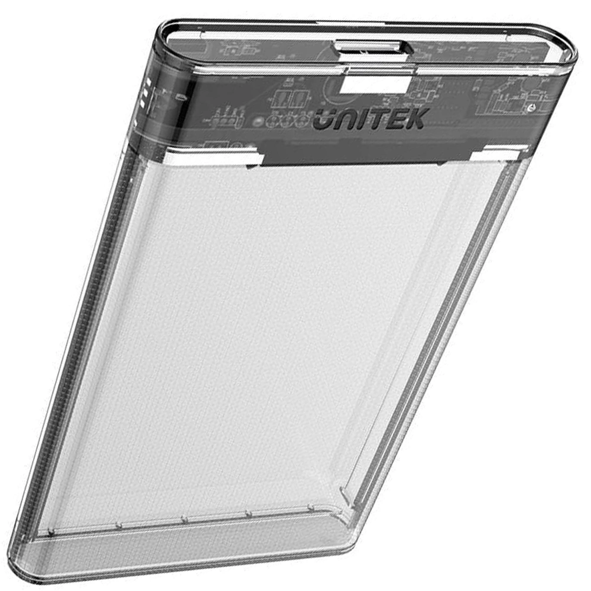 Unitek išorinis HDD korpusas permatomu korpusu