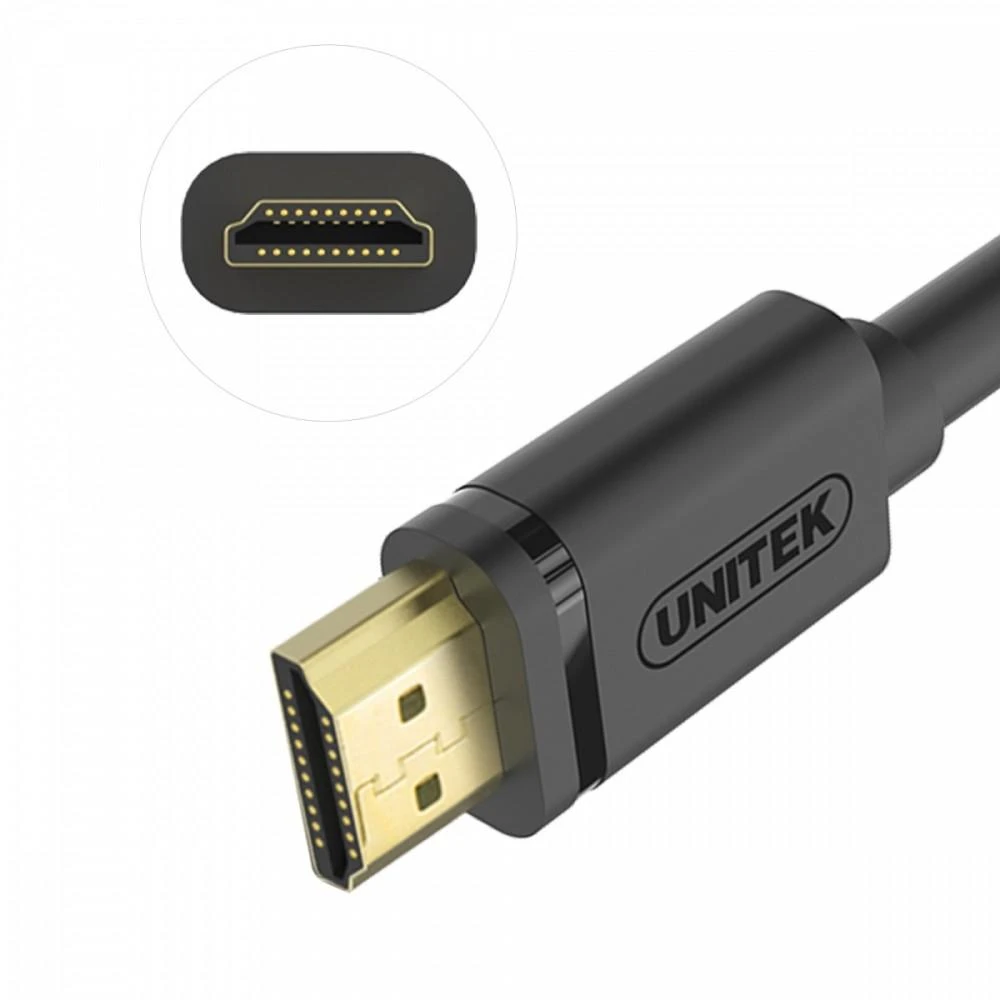 UNITEK Y-C137M Unitek kabelis HDMI v2.0 M/M 1.5m, auksinis, BASIC, Y-C137M
