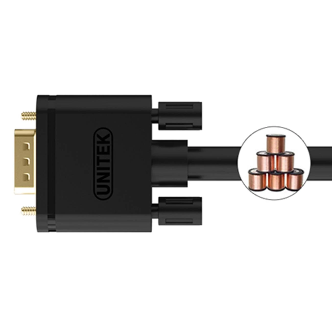 UNITEK Y-C504G Unitek Cable VGA HD15 M/M 3m, Premium, Y-C504G