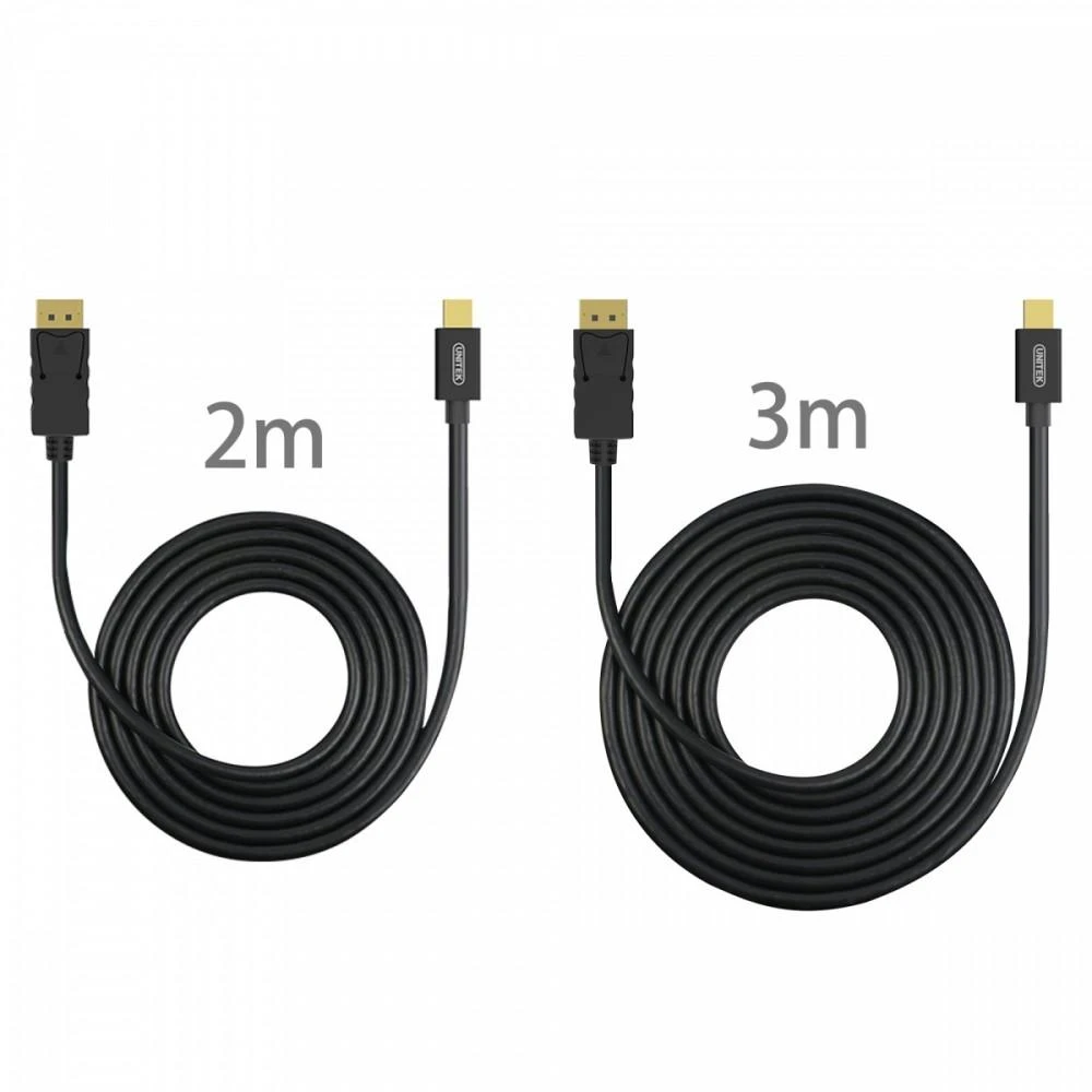 UNITEK Y-C611BK Unitek kabelis miniDisplayPort į DisplayPort M/M, 2m Y-C611BK