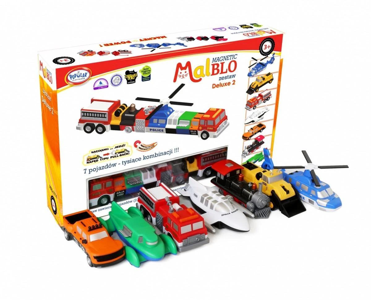 Malik Rinkinys Malblo magnetinių transporto priemonių prabangus rinkinys 2