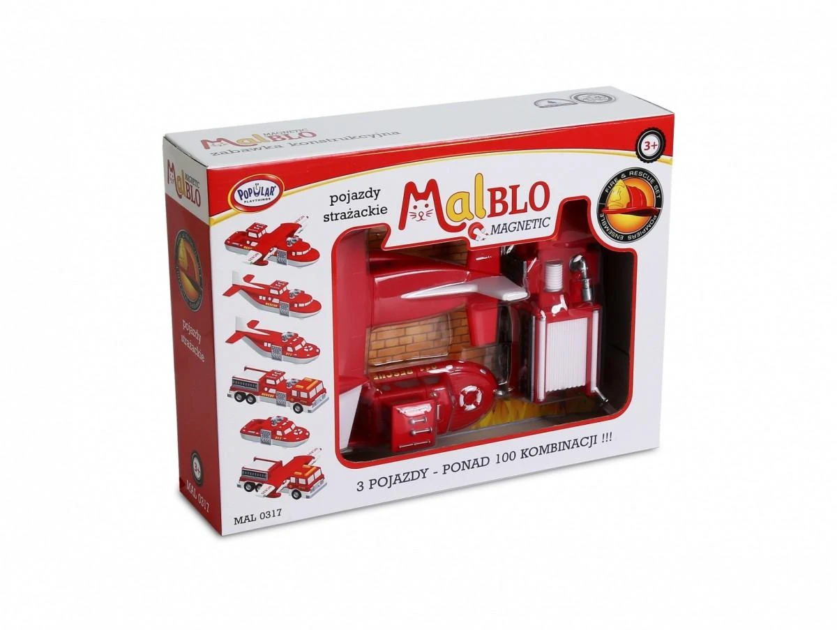 Malblo magnetinės gaisrinės mašinos