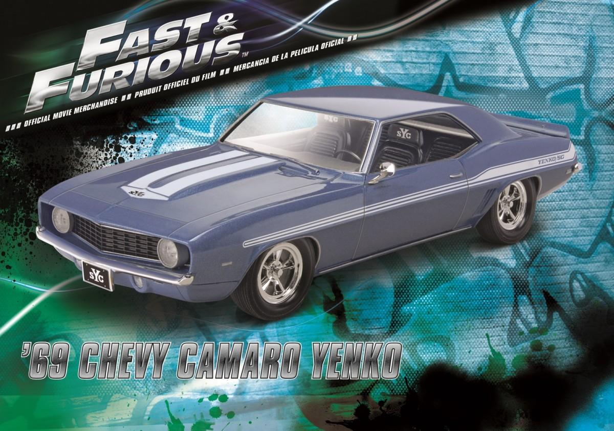 Revell Greiti ir įsiutę 1969 Chevy Yenko Camaro plastikinis modelis 1:25