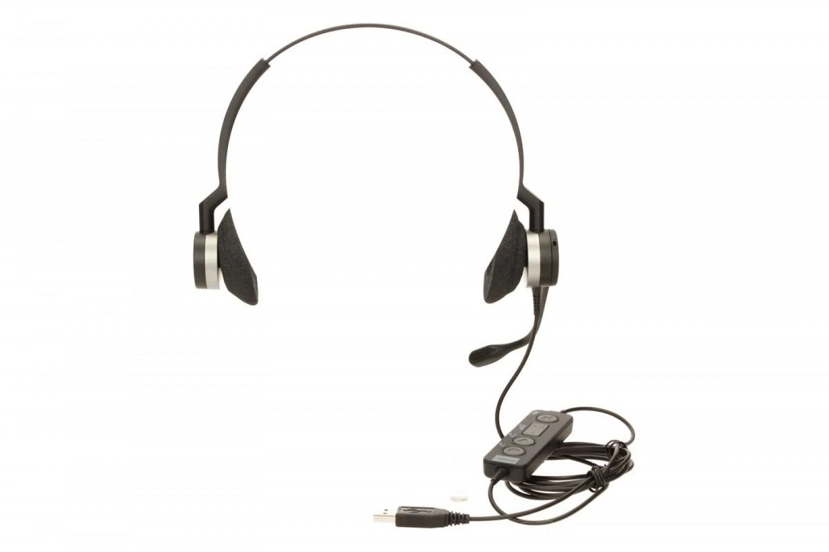 Ausinės Jabra Biz 2300 USB Duo tipas: 82 E-STD, Juodos spalvos