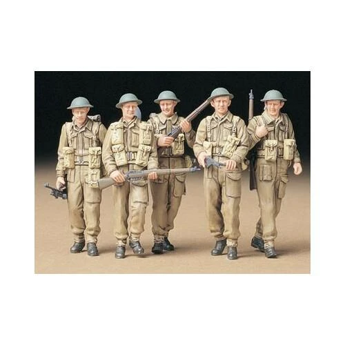 Tamiya britų pėstininkų plastikinės figūros 1/35 patrulyje (35223)