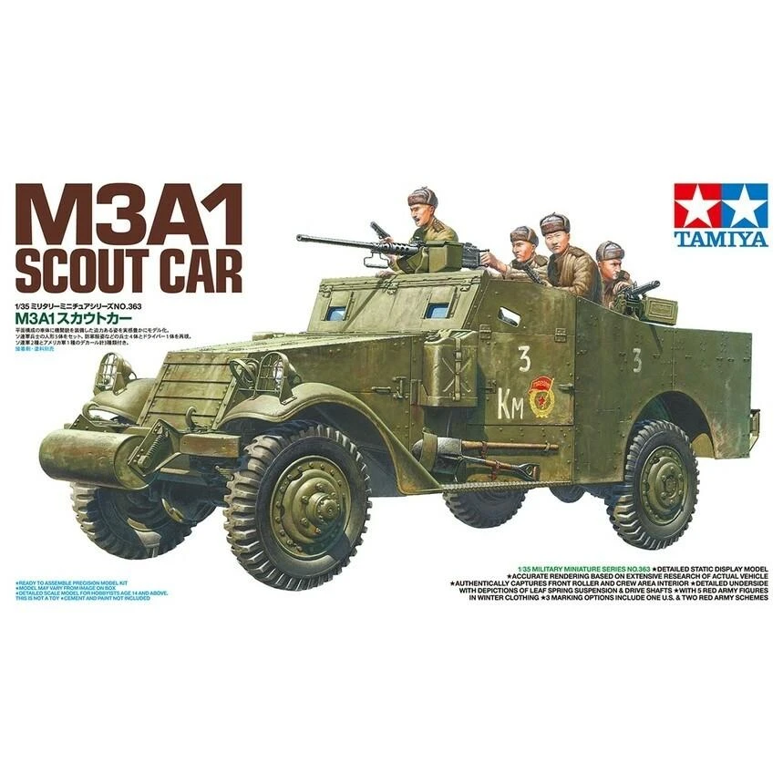 Tamiya – M3A1 Scout Car, 1/35, 35363