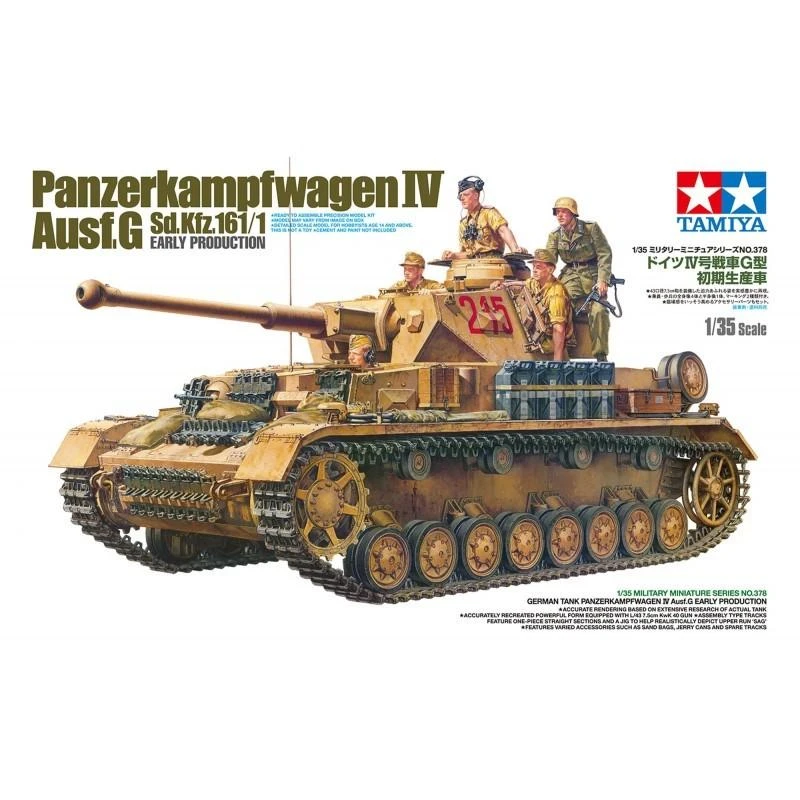 Tamiya – Panzerkampfwagen IV Ausf. G Sd.Kfz. 161/1 ankstyvos gamybos, 1/35, 35378