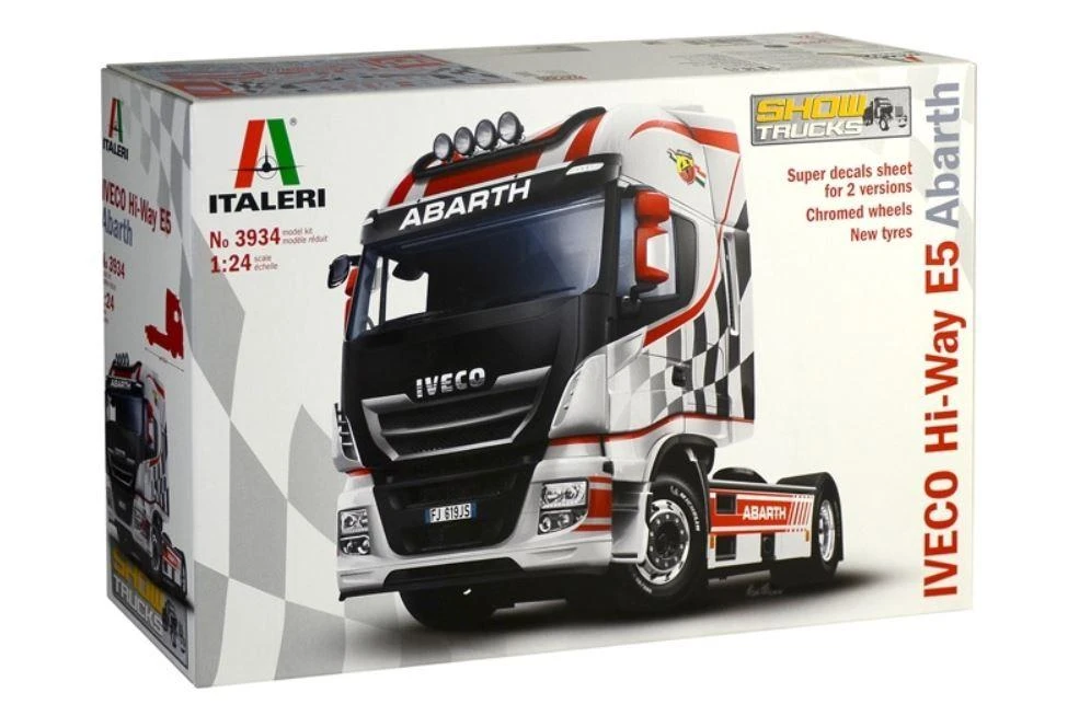 Italeri Iveco Hi-Way E5 Abarth 1:24 surenkamas sunkvežimio modelis