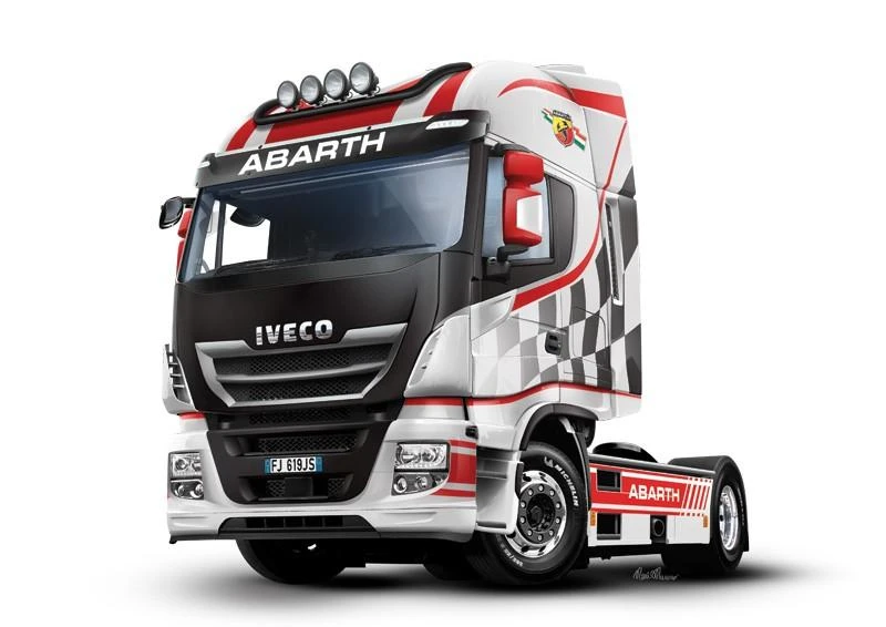 Italeri Iveco Hi-Way E5 Abarth 1:24 surenkamas sunkvežimio modelis