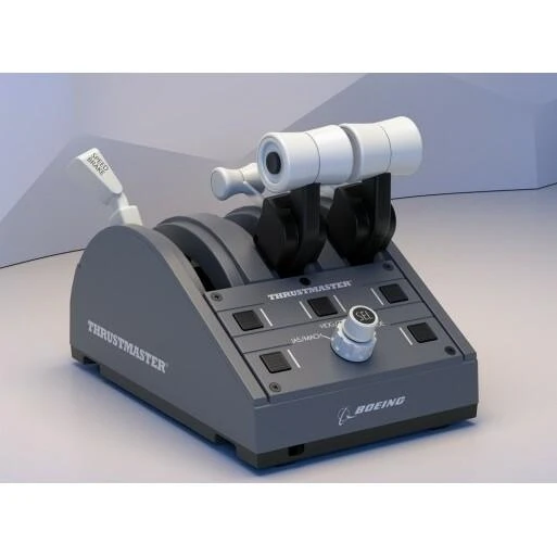 Žaidimų valdiklis Thrustmaster Joystick TCA quandrant boeing/edition, Pilkos spalvos