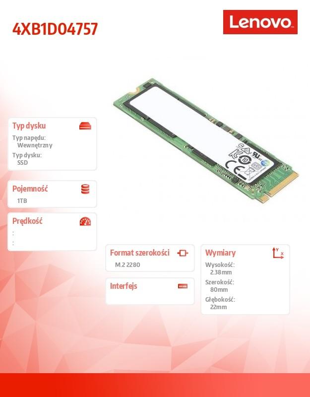 ThinkPad 1TB Performance PCIe Gen4 NVMe OPAL2 M.2 2280 SSD