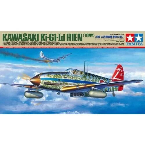 Tamiya Kawasaki Ki-61-Id Hien (Tony) 1/48 plastikinis lėktuvo modelis