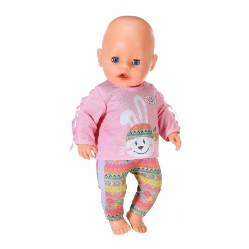 Zapf Baby Born megztinis su zuikiu ir kutais + šortai lėlei 43 cm
