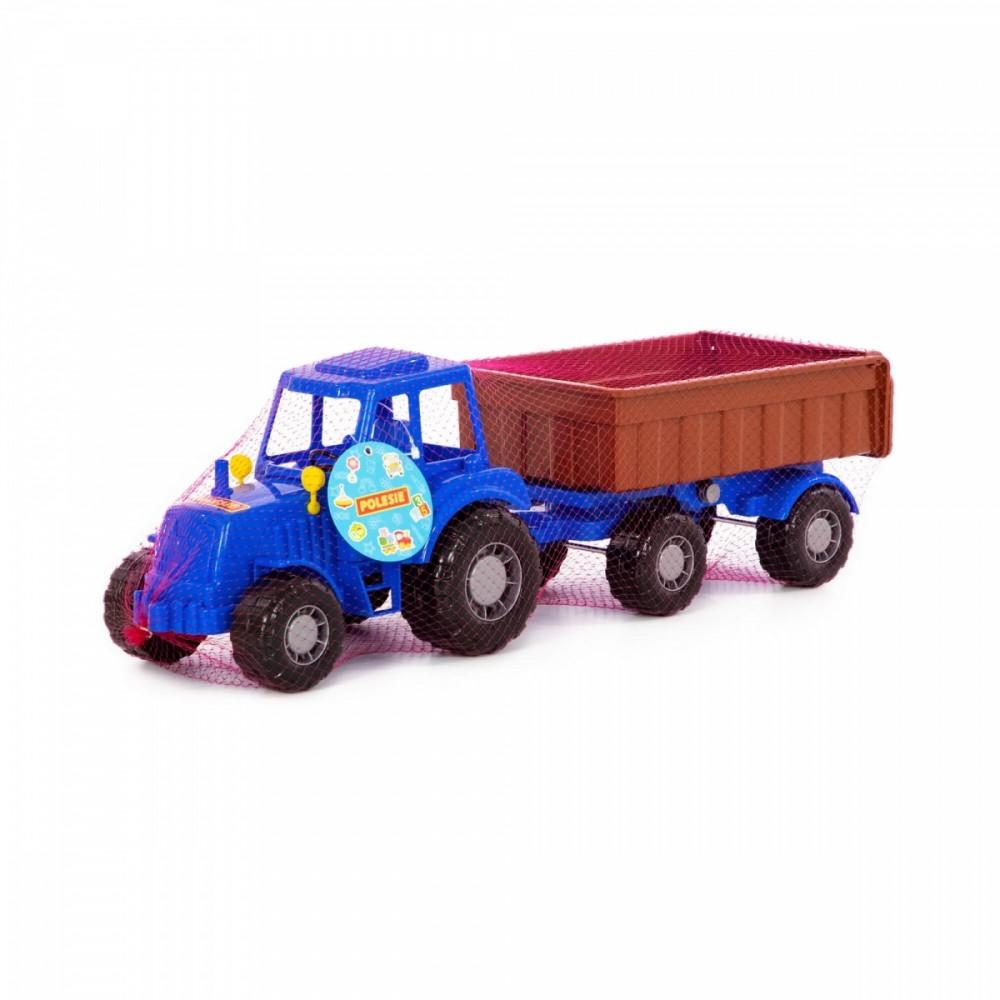 Polesie 84750 Traktorius Altaj mėlyna su priekaba Nr1 tinkle