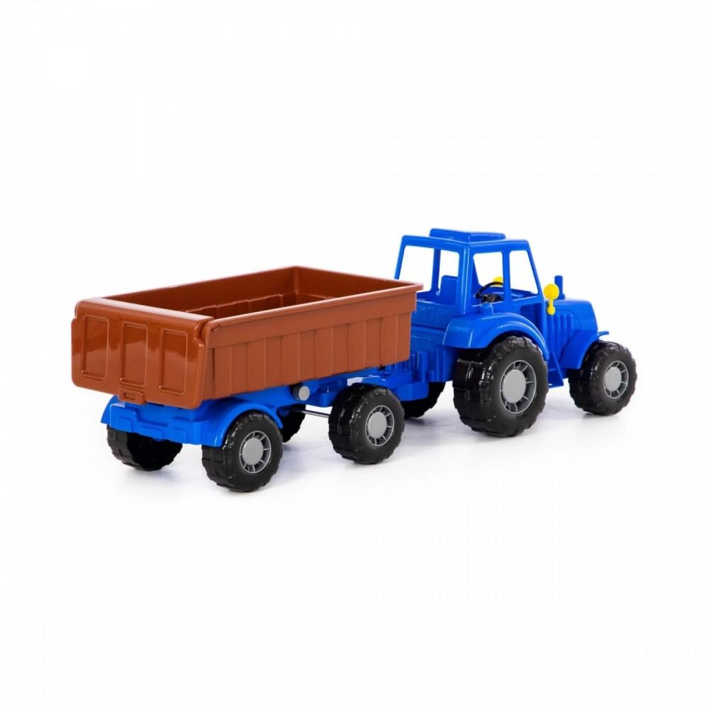 Polesie 84750 Traktorius Altaj mėlyna su priekaba Nr1 tinkle