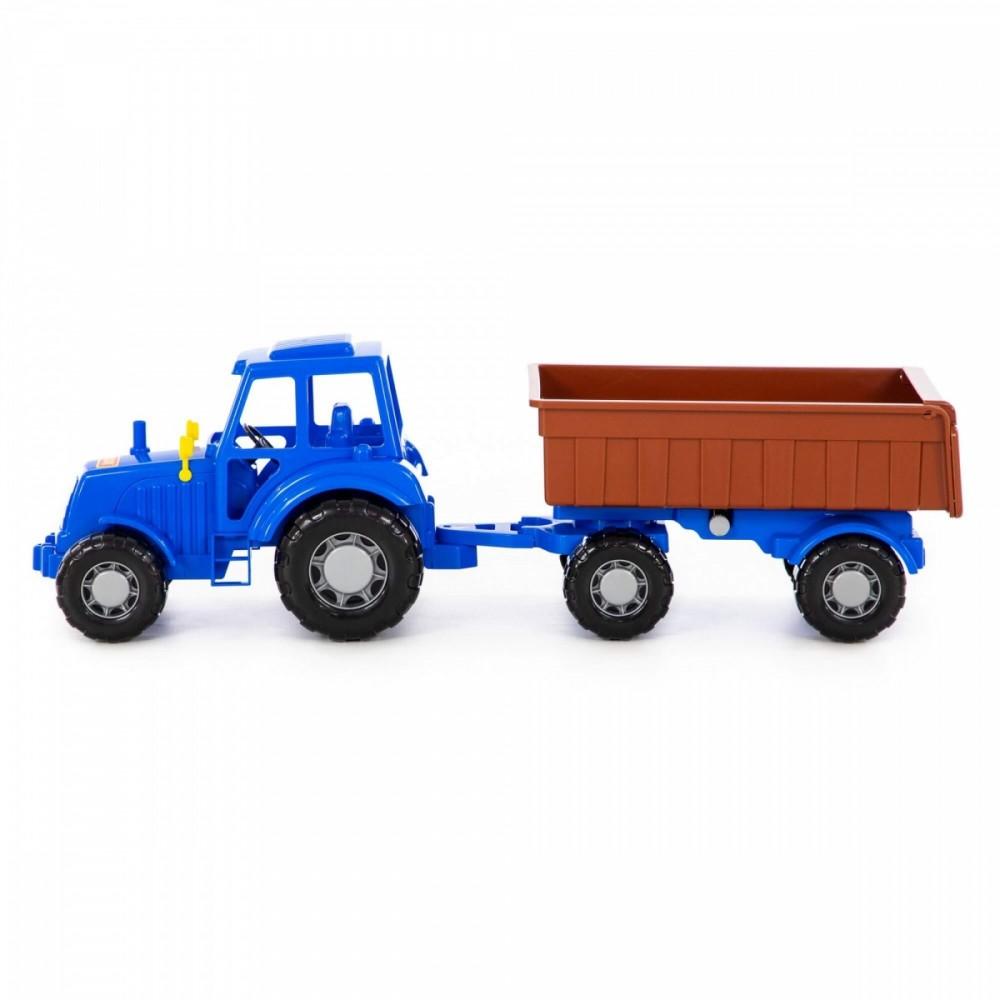 Polesie 84750 Traktorius Altaj mėlyna su priekaba Nr1 tinkle