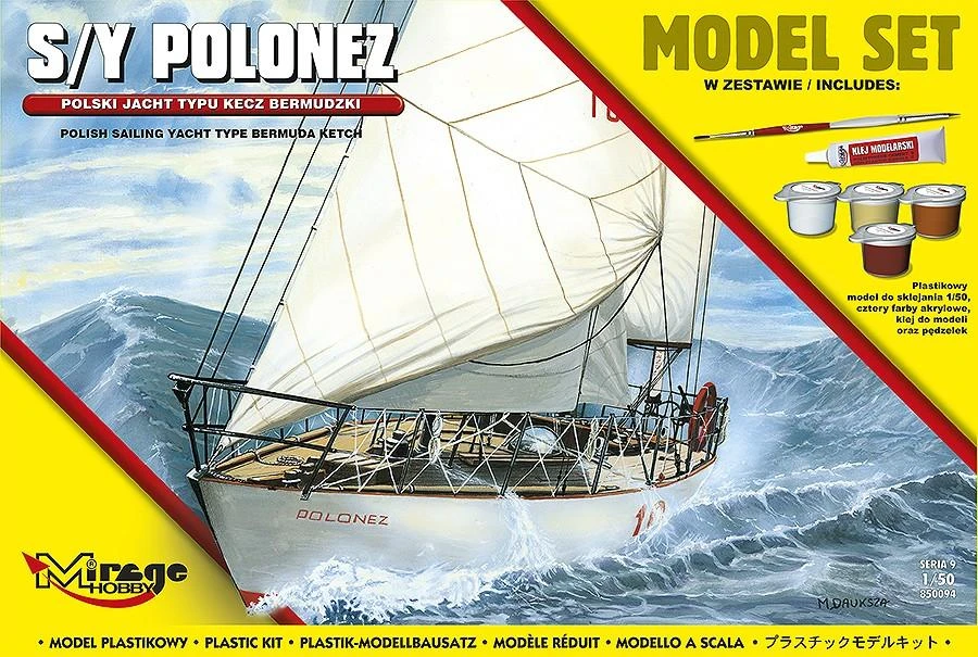Mirage Plastikinis lenkų Bermuda Ketch tipo jachtos modelis 1/50