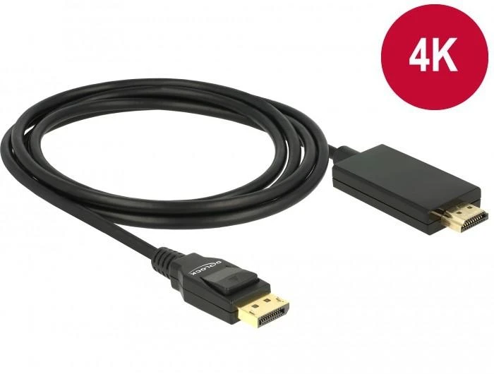 Delock DP į HDMI laidas su 4K adapteriu