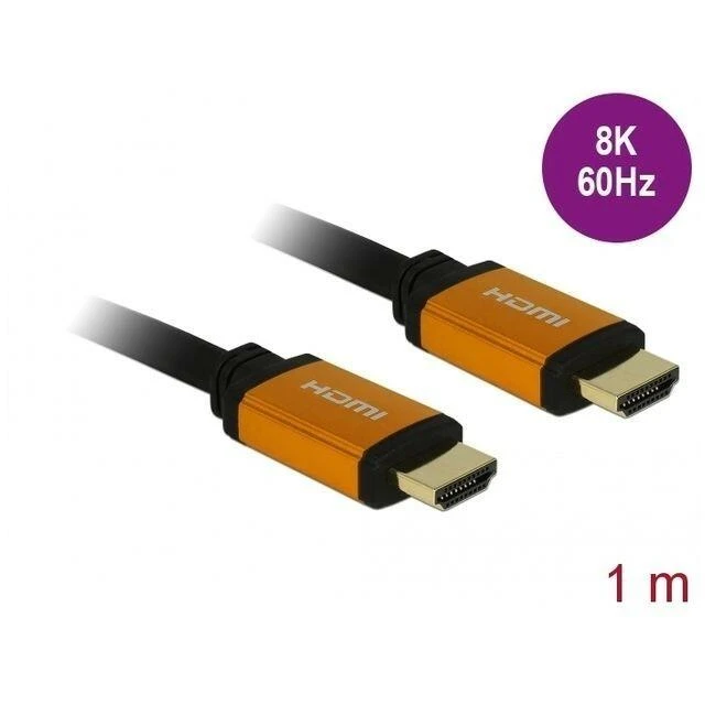 DELOCK itin didelės spartos HDMI kabelis 48 Gbps 8K 60Hz 1m