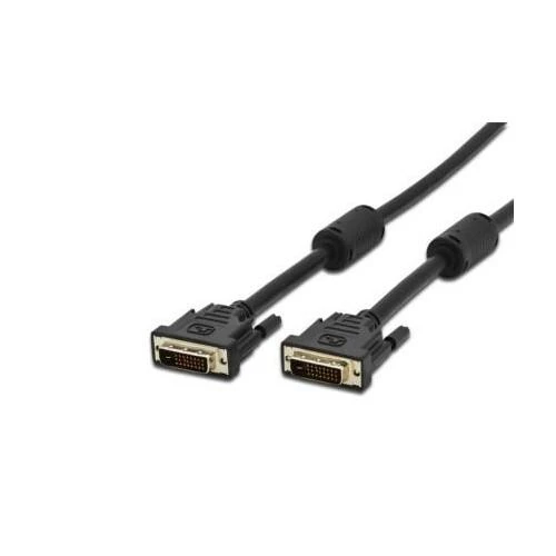 Assmann Electronic ASSMANN DVI prijungimo kabelis DVI(24+1) M/M 0.5m DVI-D Dual Link bl