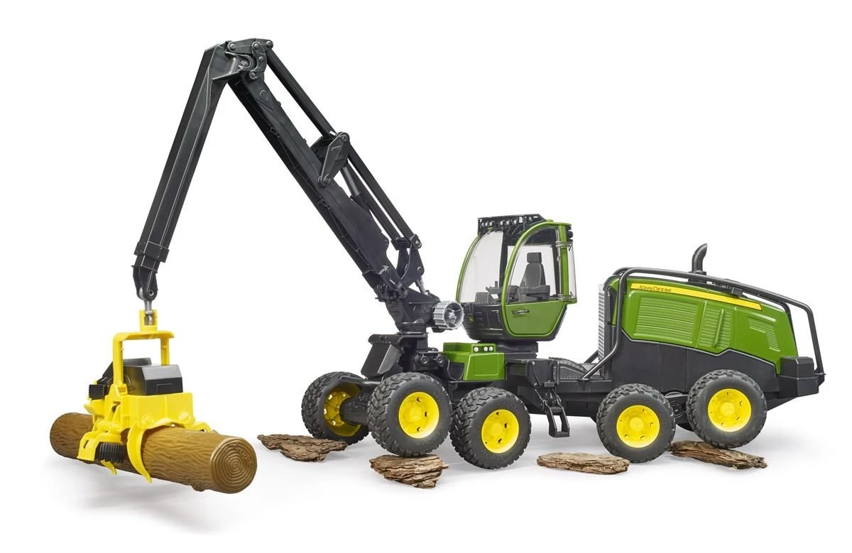 BRUDER medkirtė John Deere 1270G su rąstu, 02135