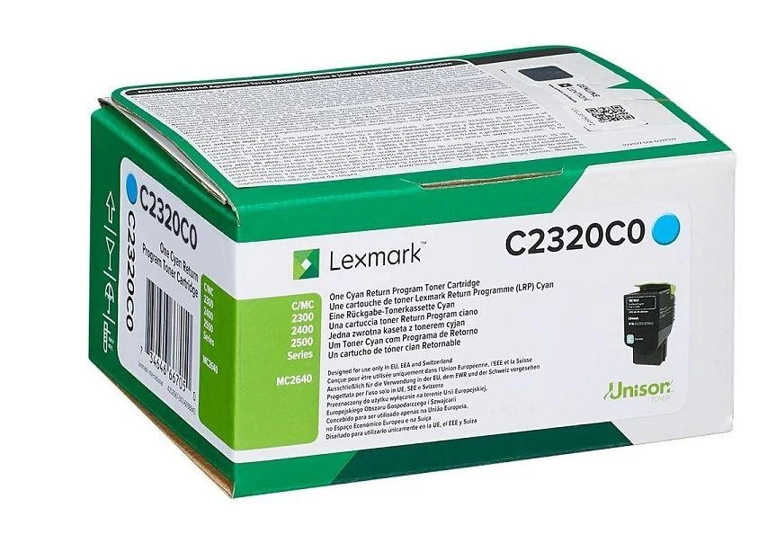 Lexmark C2320C0 tonerio kasetė Originalus Žydras 1 vnt