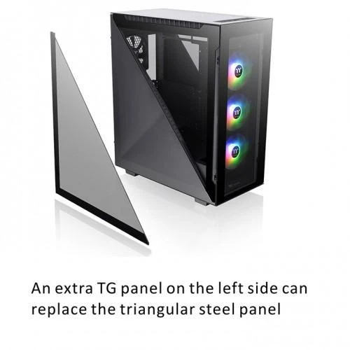 Thermaltake Divider 500 ARGB grūdintas stiklas - Juoda