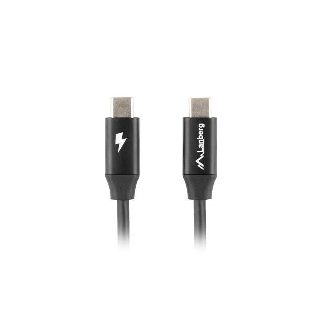 LANBERG USB-C M/M 2.0 laidas 1m Quick Charge 4.0 juodas