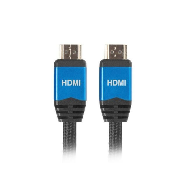 LANBERG CA-HDMI-20CU-0010-BL kabelis HDMI M/M V2.0 1M Juodas Premium