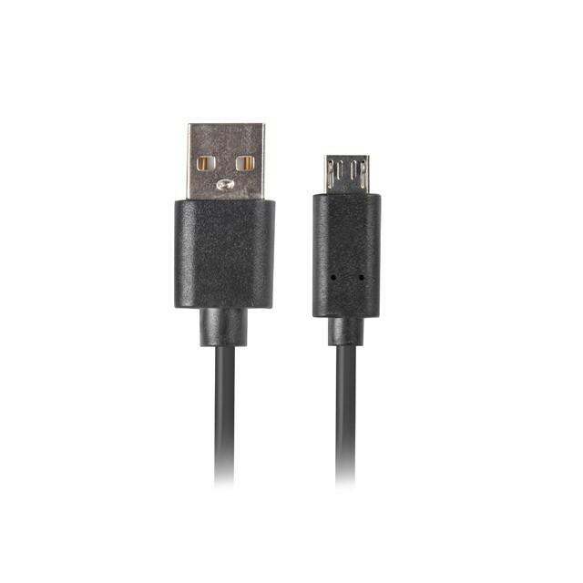 LANBERG CA-USBM-20CU-0018-BK laidas Quick Charge 3.0 USB Micro-B M ->A M 1.8M Juodas