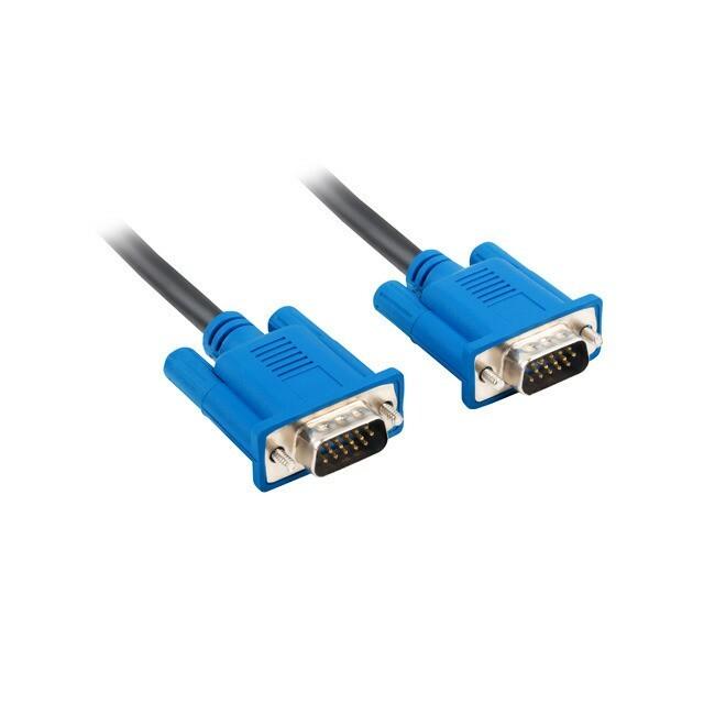 LANBERG Cable VGA M/M 5m dvigubai ekranuota ferito šerdis