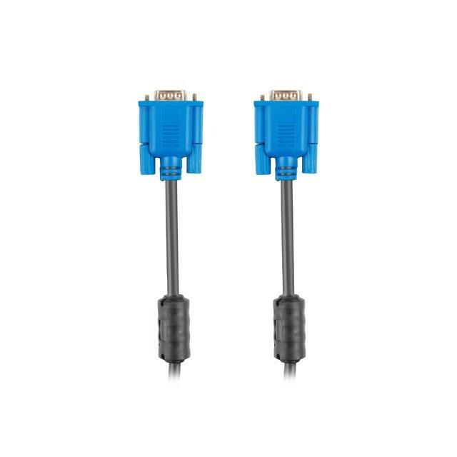 LANBERG Cable VGA M/M 5m dvigubai ekranuota ferito šerdis