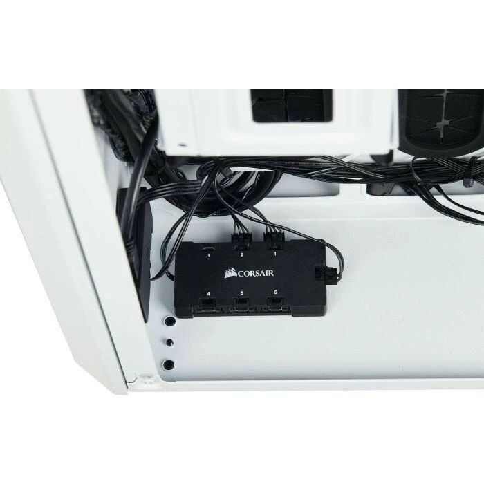 PC korpusas Corsair Crystal 280X RGB Micro-ATX, Baltas