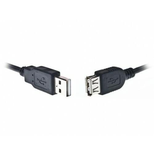 GEMBIRD CCP-USB2-AMAF-15C Gembird USB 2.0 A- A-socket 15ft cable juodas